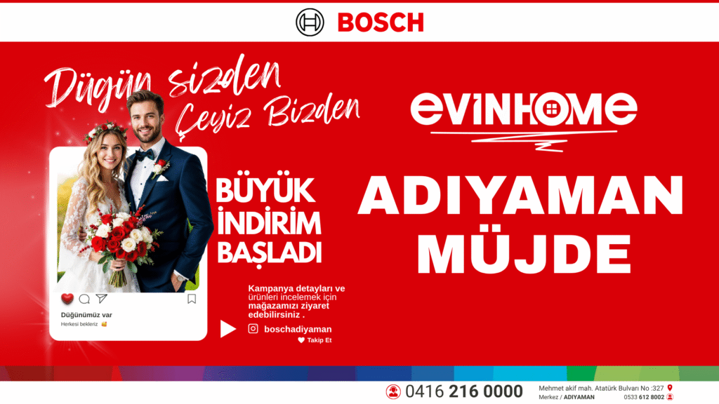 Adıyaman Bosch Bayisi Evin Home